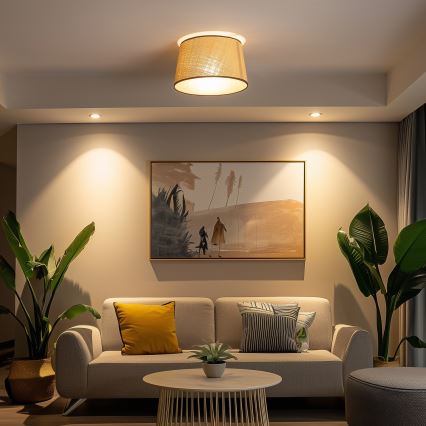 Brilagi - LED-ytmonterad taklampa CERIA 1xE27/40W/230V Ø 35 cm beige