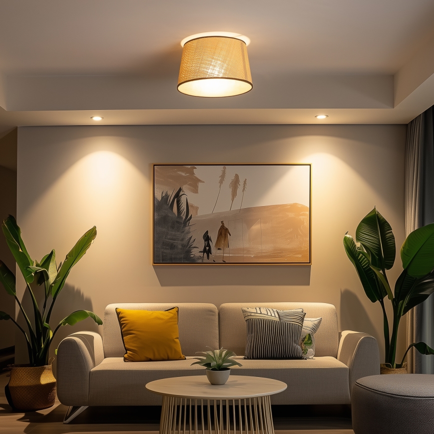 Brilagi - LED-ytmonterad taklampa CERIA 1xE27/40W/230V Ø 35 cm beige