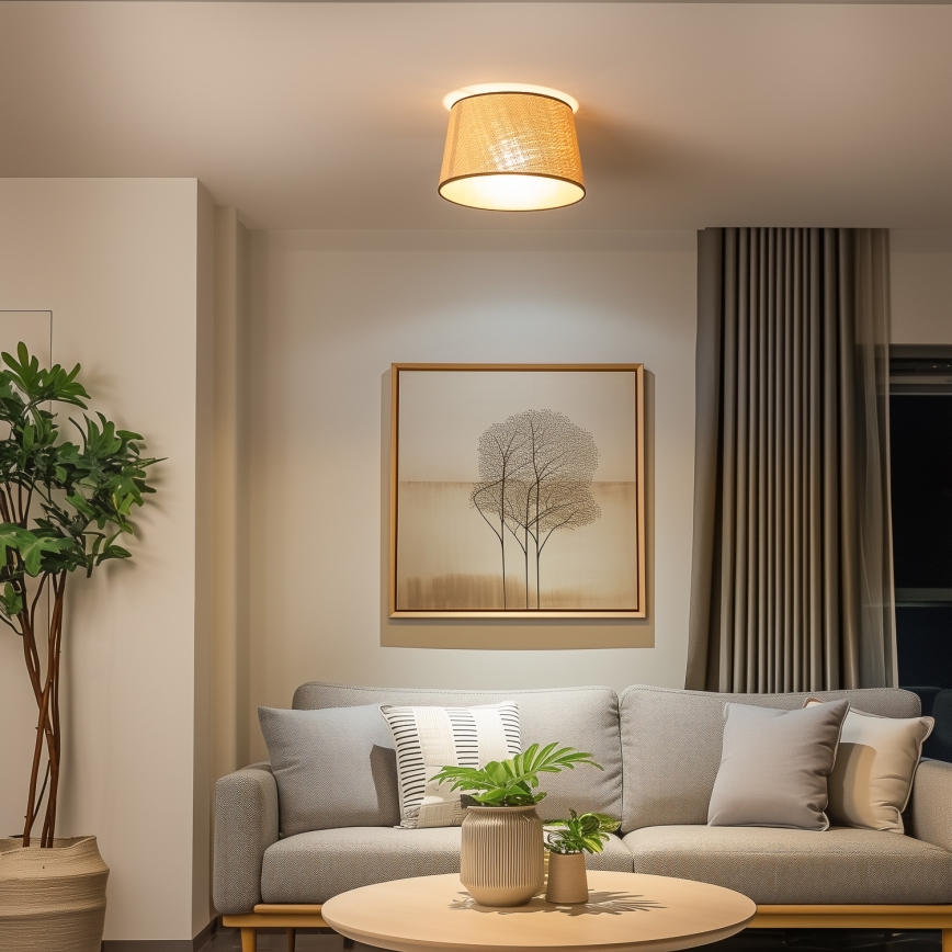 Brilagi - LED-ytmonterad taklampa CERIA 1xE27/40W/230V Ø 35 cm beige