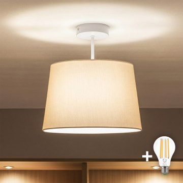 Brilagi - LED ytmonterad taklampa CERIA 1xE27/60W/230V Ø 30 cm vit/beige