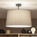 Brilagi - LED ytmonterad taklampa CERIA 1xE27/60W/230V Ø 45 cm svart/grå