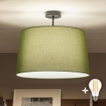 Brilagi - LED ytmonterad taklampa CERIA 1xE27/60W/230V Ø 45 cm svart/grön
