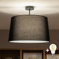 Brilagi - LED ytmonterad taklampa CERIA 1xE27/60W/230V Ø 45 cm svart
