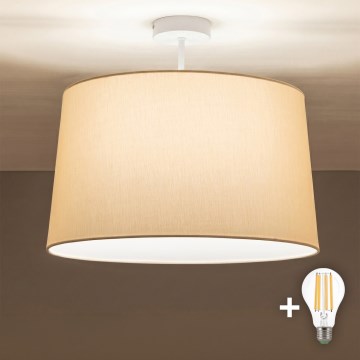 Brilagi - LED ytmonterad taklampa CERIA 1xE27/60W/230V Ø 45 cm vit/beige