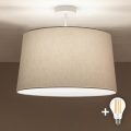 Brilagi - LED ytmonterad taklampa CERIA 1xE27/60W/230V Ø 45 cm vit/grå