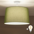 Brilagi - LED ytmonterad taklampa CERIA 1xE27/60W/230V Ø 45 cm vit/grön