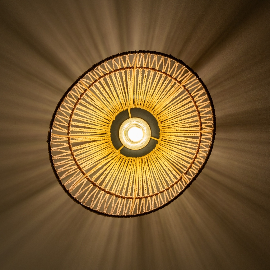 Brilagi - LED-ytmonterad taklampa CERIA BOHO 1x E27/40W/230V Ø 30 cm brun