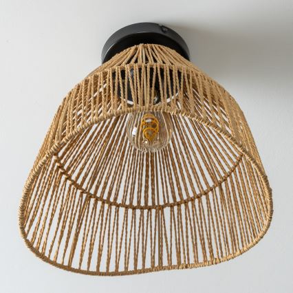 Brilagi - LED-ytmonterad taklampa CERIA BOHO 1x E27/40W/230V Ø 30 cm brun