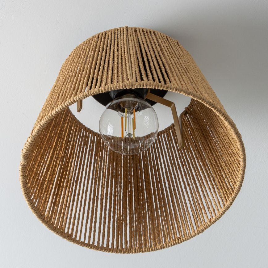 Brilagi - LED ytmonterad taklampa CERIA BOHO 1xE27/40W/230V Ø 28 cm brun