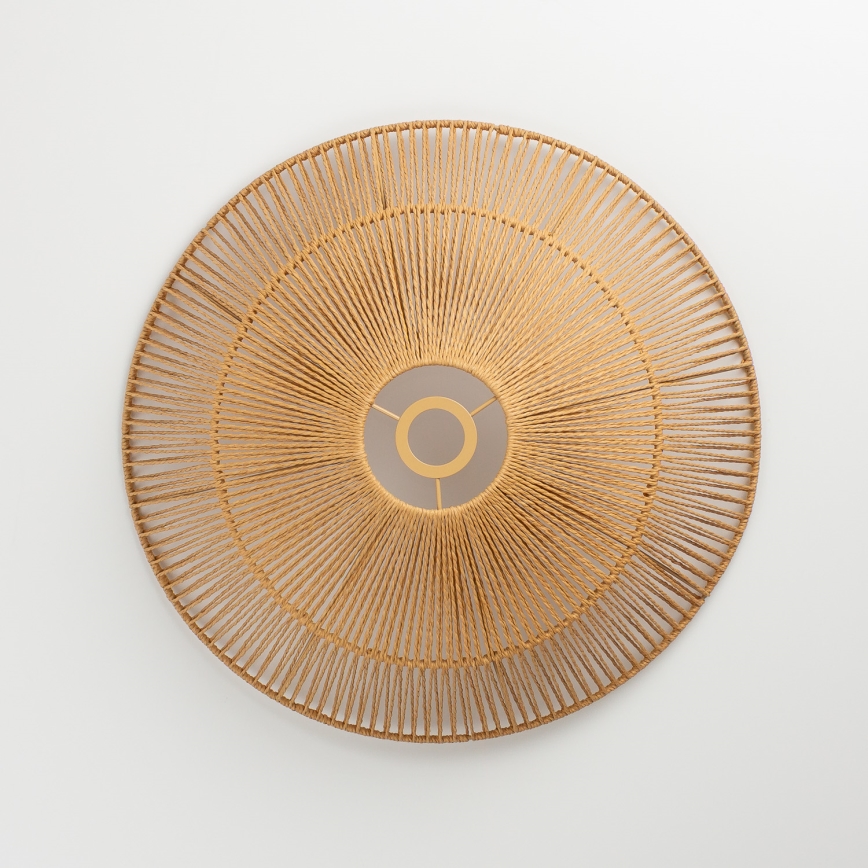 Brilagi - LED ytmonterad taklampa CERIA BOHO 1xE27/40W/230V Ø 50 cm brun/ek