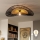 Brilagi - LED ytmonterad taklampa CERIA BOHO 1xE27/40W/230V Ø 50 cm svart/brun/ek