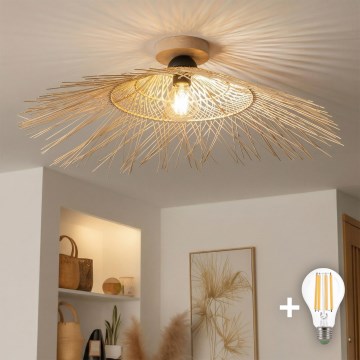 Brilagi - LED ytmonterad taklampa CERIA BOHO 1xE27/40W/230V Ø 70 cm bambu/ek