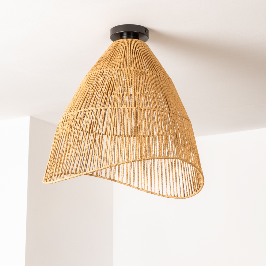 Brilagi - LED-ytmonterad taklampa CERIA BOHO 1xE27/40W/230V Ø 70 cm brun