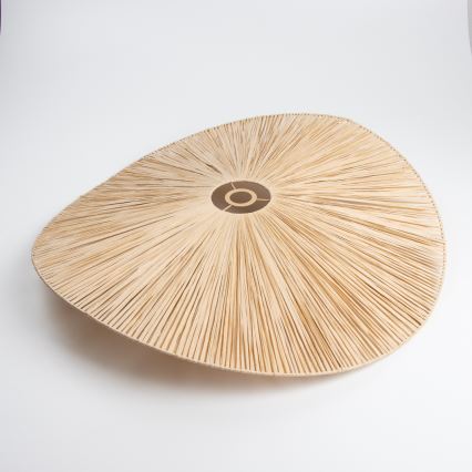 Brilagi - LED ytmonterad taklampa CERIA BOHO 1xE27/40W/230V Ø 80 cm raffia/ek