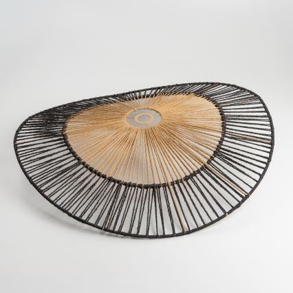 Brilagi - LED ytmonterad taklampa CERIA BOHO 1xE27/40W/230V Ø 80 cm svart/brun/ek