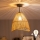 Brilagi - LED ytmonterad taklampa CERIA BOHO 1xE27/60W/230V Ø 30 cm svart/brun