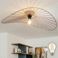 Brilagi - LED ytmonterad taklampa CERIA WIRE 1xE27/40W/230V 60x80 cm brons/ek