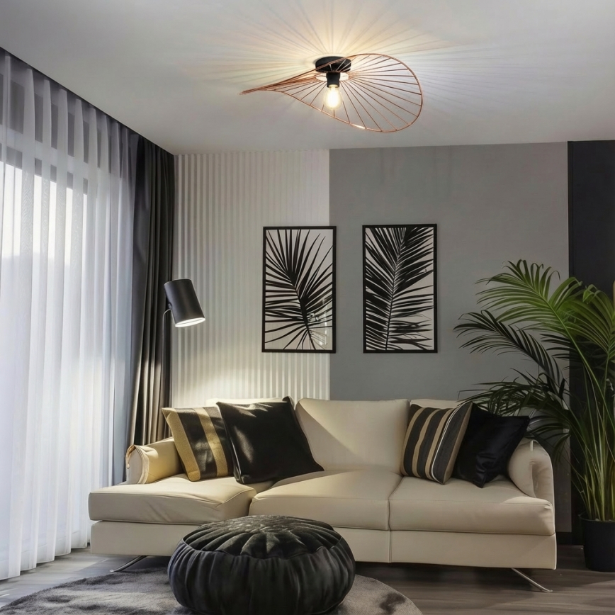 Brilagi - LED ytmonterad taklampa CERIA WIRE 1xE27/40W/230V 60x80 cm brons