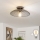 Brilagi - LED-ytmonterad taklampa CERIA WIRE 1xE27/40W/230V Ø 26 cm svart