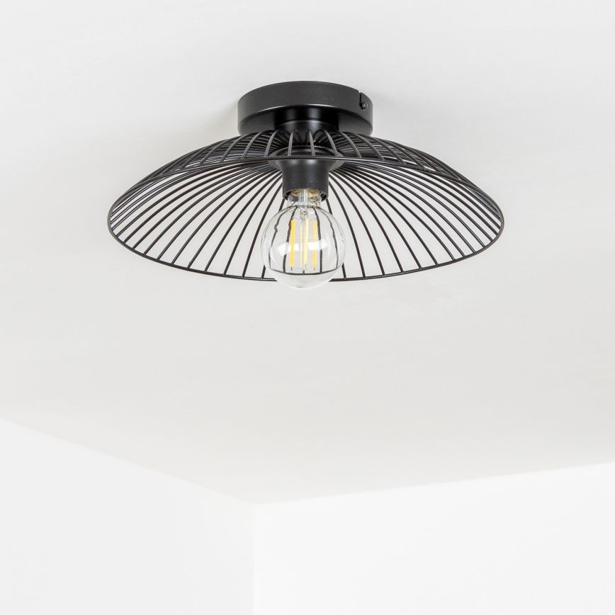 Brilagi - LED-ytmonterad taklampa CERIA WIRE 1xE27/40W/230V Ø 26 cm svart