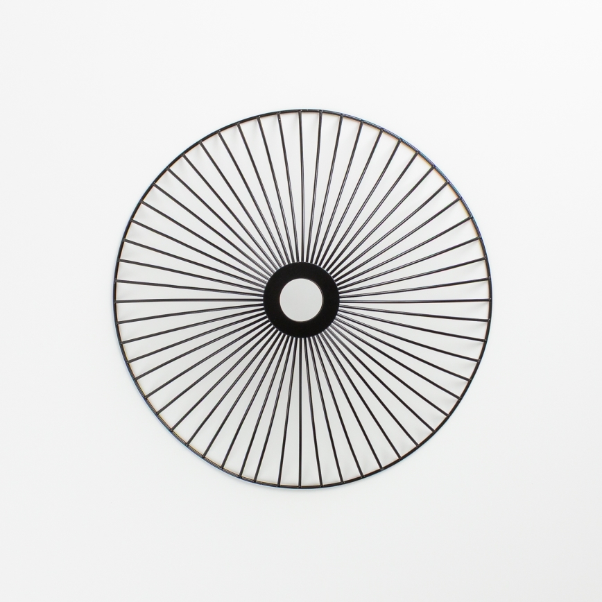 Brilagi - LED ytmonterad taklampa CERIA WIRE 1xE27/40W/230V Ø 38 cm svart/ek