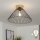 Brilagi - LED ytmonterad taklampa CERIA WIRE 1xE27/40W/230V Ø 45 cm svart/ek