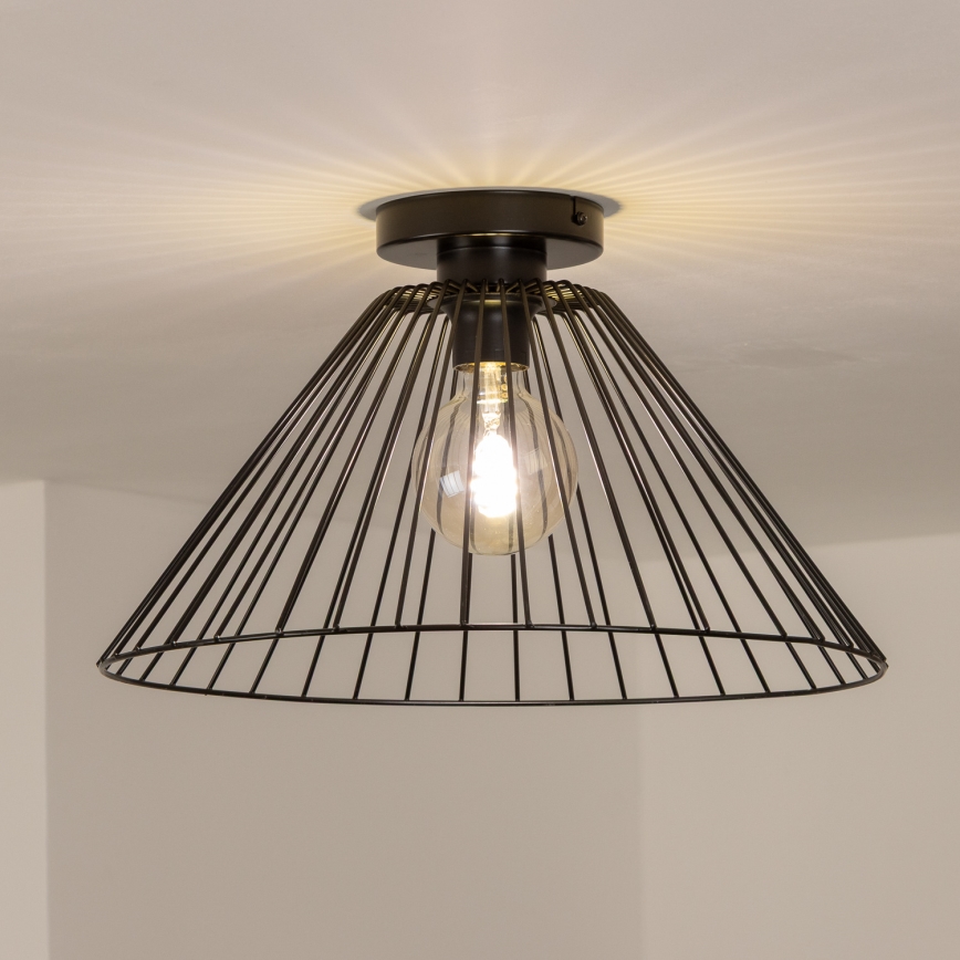 Brilagi - LED ytmonterad taklampa CERIA WIRE 1xE27/40W/230V Ø 45 cm svart