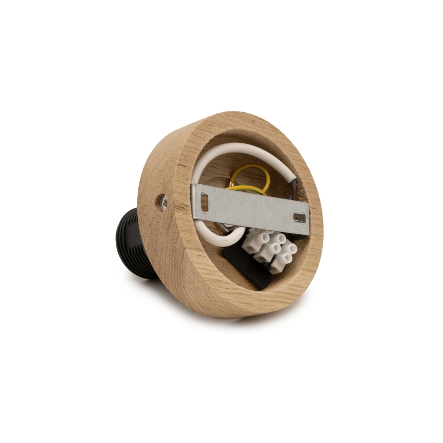 Brilagi - LED ytmonterad taklampa CERIA WIRE 1xE27/40W/230V Ø 80 cm svart/ek