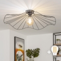 Brilagi - LED ytmonterad taklampa CERIA WIRE 1xE27/40W/230V Ø 80 cm svart