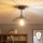 Brilagi - LED ytmonterad taklampa CERIA WIRE 1xE27/60W/230V Ø 26 cm svart
