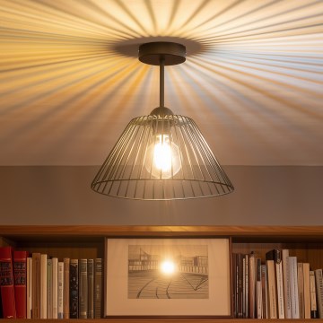 Brilagi - LED ytmonterad taklampa CERIA WIRE 1xE27/60W/230V Ø 30 cm svart