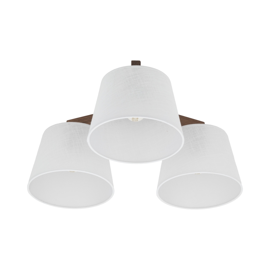 BRILAGI - LED ytmonterad taklampa LATTE 3xE27/15W/230V furu/vit