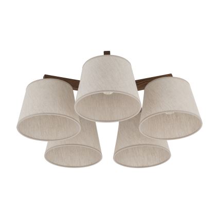 BRILAGI - LED Ytmonterad taklampa LATTE 5xE27/15W/230V furu/krämvit