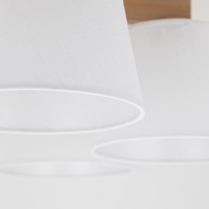 BRILAGI - LED ytmonterad taklampa LATTE SABIA 5xE27/15W/230V furu/vit
