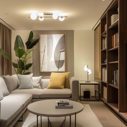 Brilagi - LED ytmonterad taklampa MILLA 4xG9/3W/230V svart krom/vit