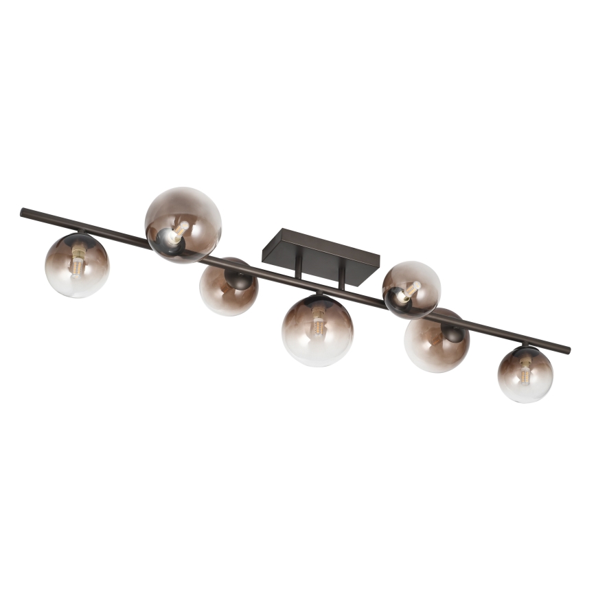 Brilagi - LED ytmonterad taklampa MILLA 7xG9/3W/230V brun/rökbrun