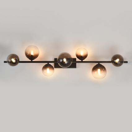 Brilagi - LED ytmonterad taklampa MILLA 7xG9/3W/230V brun/rökbrun