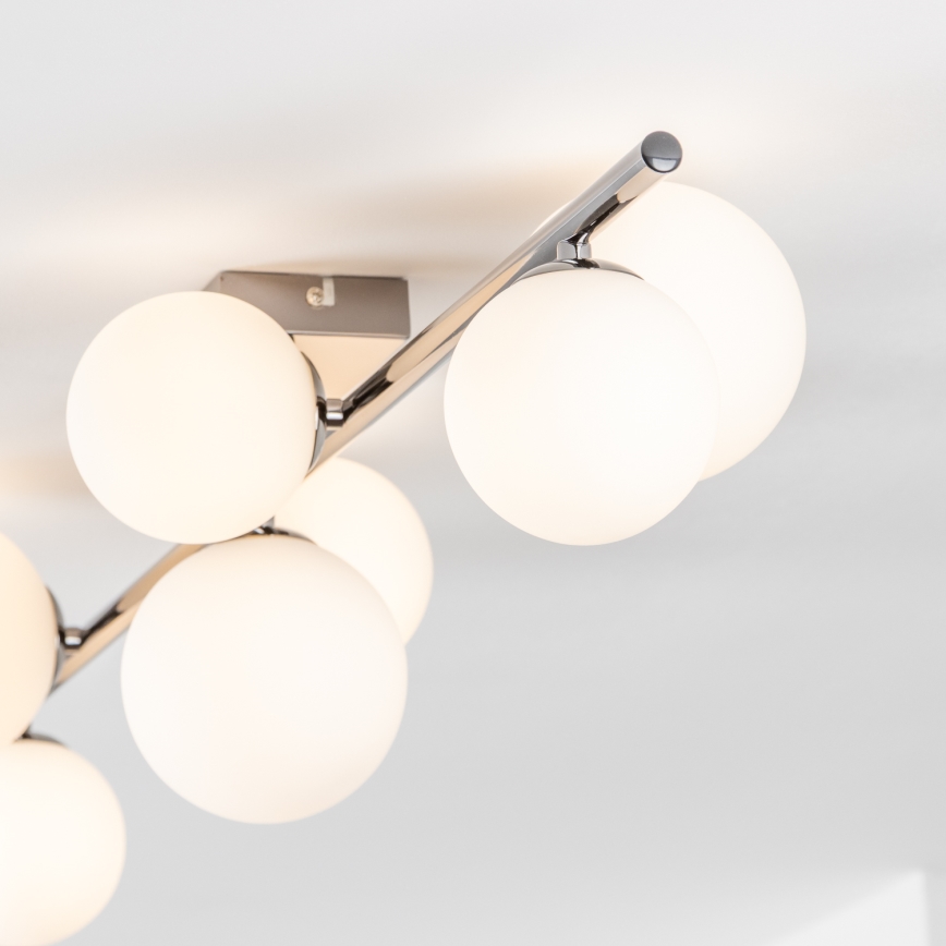 Brilagi - LED-ytmonterad taklampa MILLA 7xG9/3W/230V, svart krom/vit