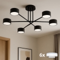 Brilagi - LED ytmonterad taklampa MONO 6xGX53/13W/230V svart