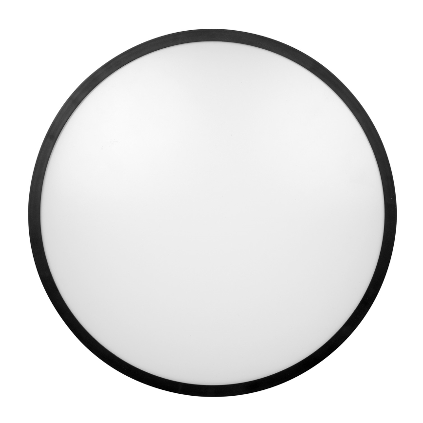 Brilagi - LED badrumstaklampa med sensor ZENNA LED/18W/230V Ø 29,5 cm IP44 svart + fjärrkontroll