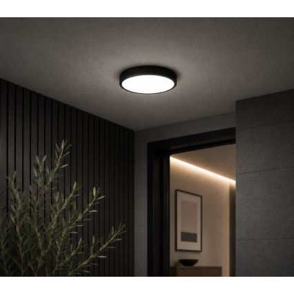 BRILAGI - LED taklampa för badrum ZENNA LED/12W/230V Ø 25 cm IP44 svart