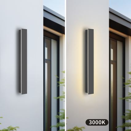 Brilagi - LED utomhusväggarmatur LINEAR LED/12W/230V 3000K IP65 50 cm antracit CRI 90