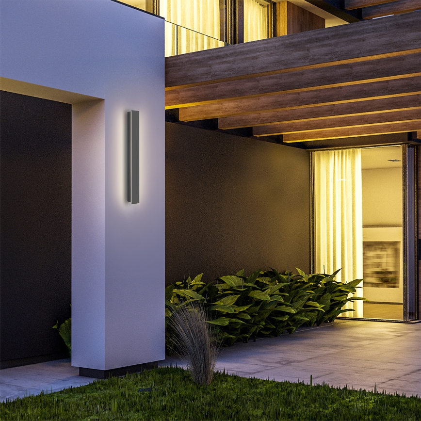 Brilagi - LED utomhusväggarmatur LINEAR LED/12W/230V 3000K IP65 50 cm antracit CRI 90