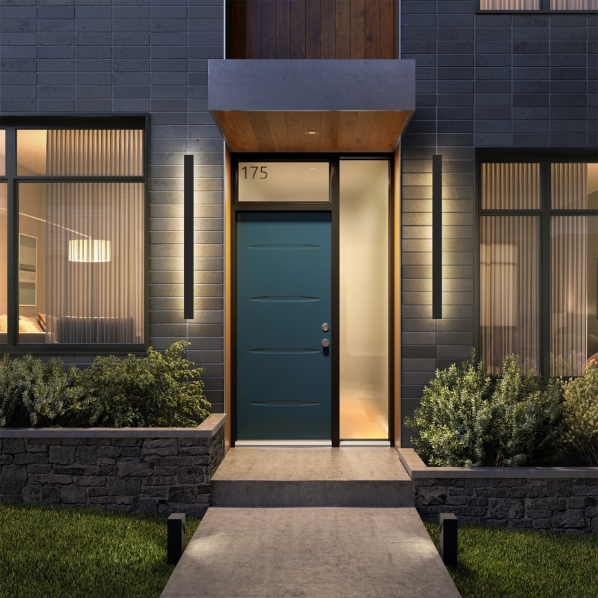 Brilagi - LED utomhusväggarmatur LINEAR LED/22W/230V 4000K IP65 100 cm svart CRI 90