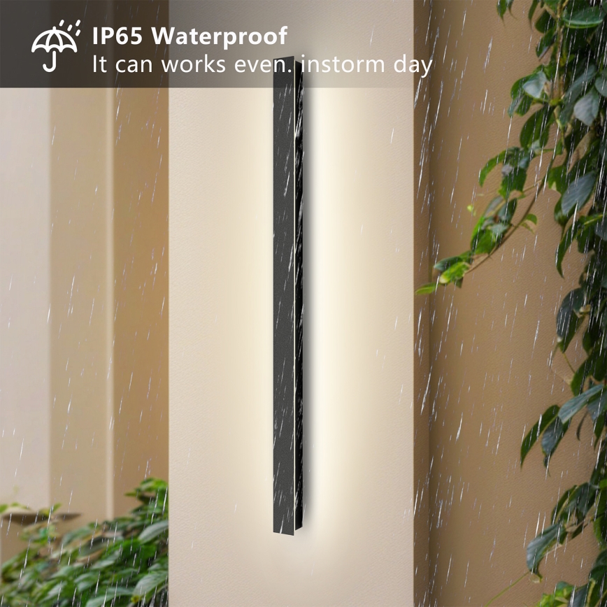 Brilagi - LED utomhusväggarmatur LINEAR LED/22W/230V 4000K IP65 100 cm svart CRI 90