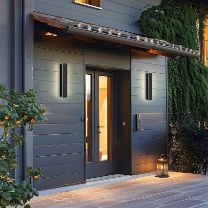 Brilagi - LED utomhusväggarmatur LINEAR LED/8W/230V 4000K IP65 30 cm svart CRI 90