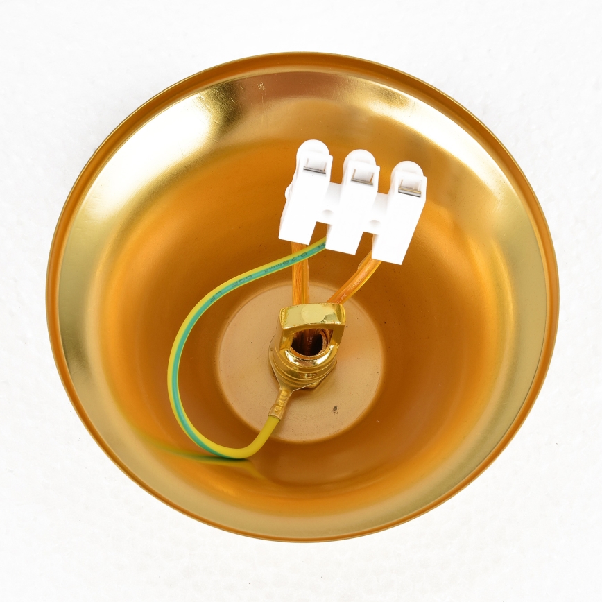 Brilagi - Ljuskrona med kedja ECLIPSE, 7 x E14, 10 W, 230 V, Ø 48 cm, svart/guld