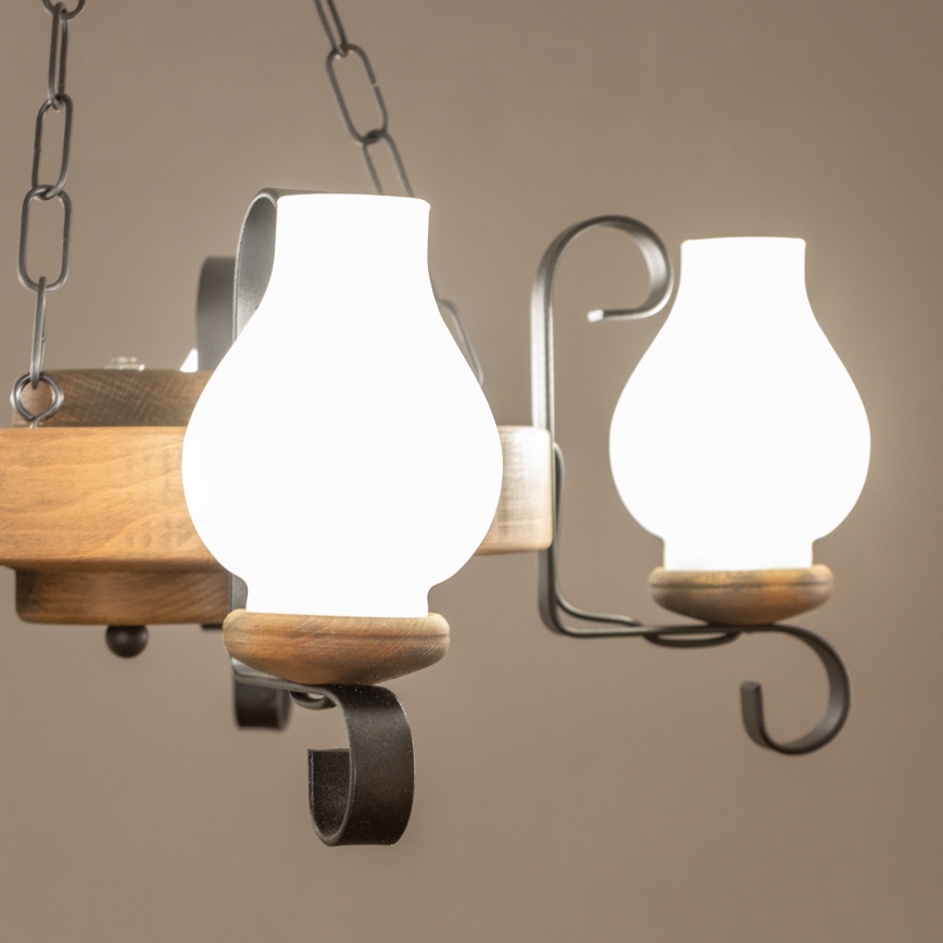 Brilagi - Ljuskrona med kedja ROATA 5xE14/40W/230V Ø 50 cm bok