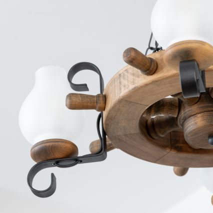 Brilagi - Ljuskrona med kedja TIMONA 4xE14/40W/230V diam. 50 cm bok