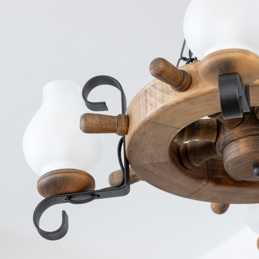 Brilagi - Ljuskrona med kedja TIMONA 4xE14/40W/230V diam. 50 cm bok